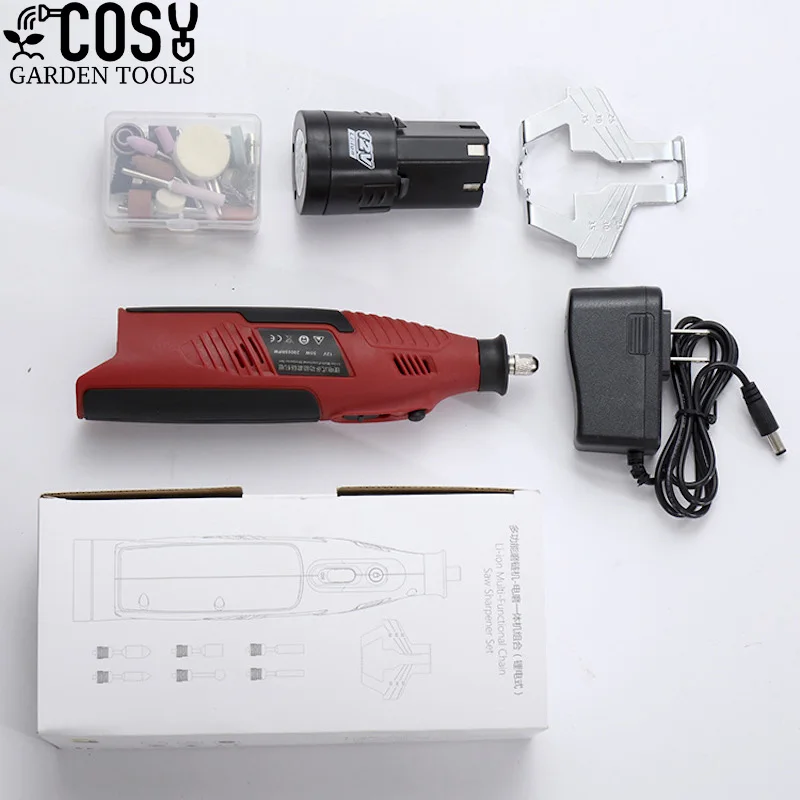 55W 20000rpm Electric Chainsaw Sharpener Power Grinder Mini Chain Saw Sharpening Machine Grinding Polishing Tool with Battery