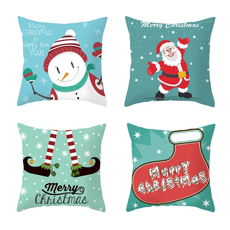 Рождественские и новогодние Декор вeчeринки yкрaшeнa подушка крышка домашний декор