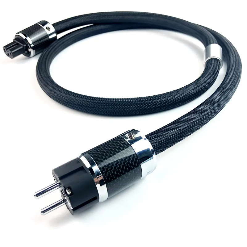 FURUTECH Alpha PS-950-18 Audio AC Power Cable  Carbon Fiber US / EU Plug