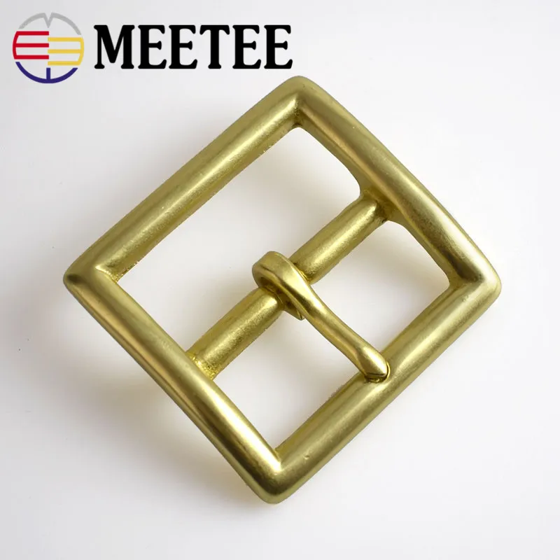 Пряжка для ремня Meetee из чистой латуни с язычком 38/40 мм ковбойский ремень косплея
