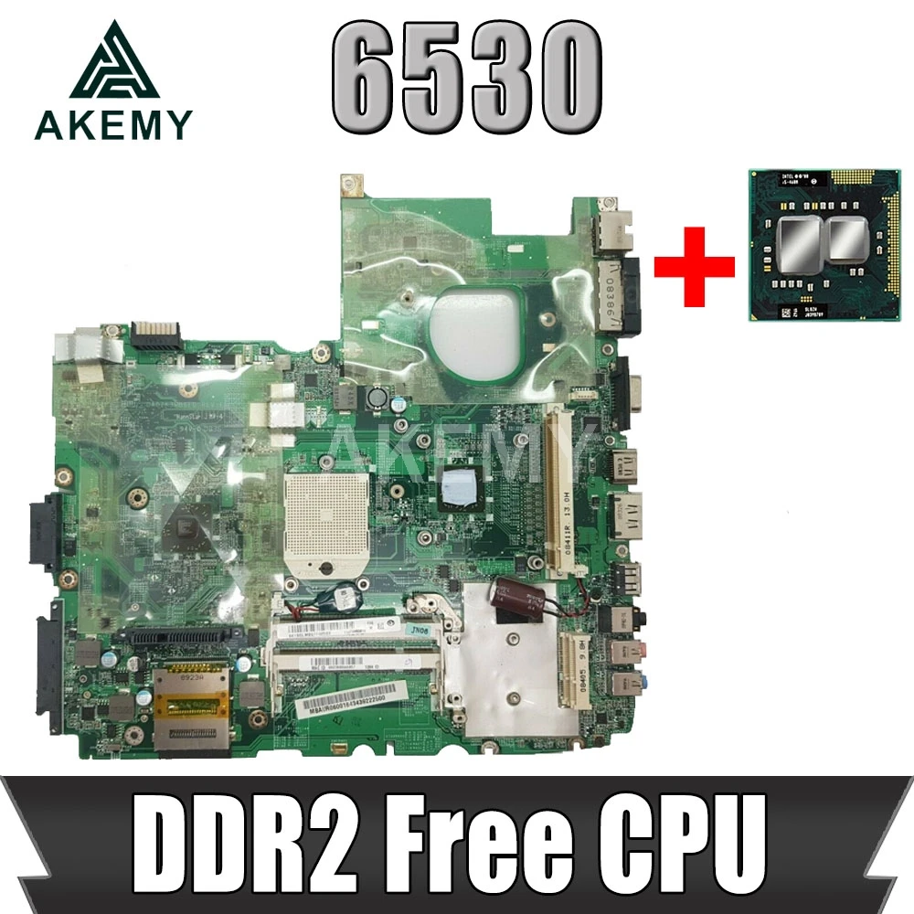 Akemy материнская плата для ноутбука Acer aspire 6530 MBAUQ06001 DA0ZK3MB6F0 DDR2 Бесплатный процессор