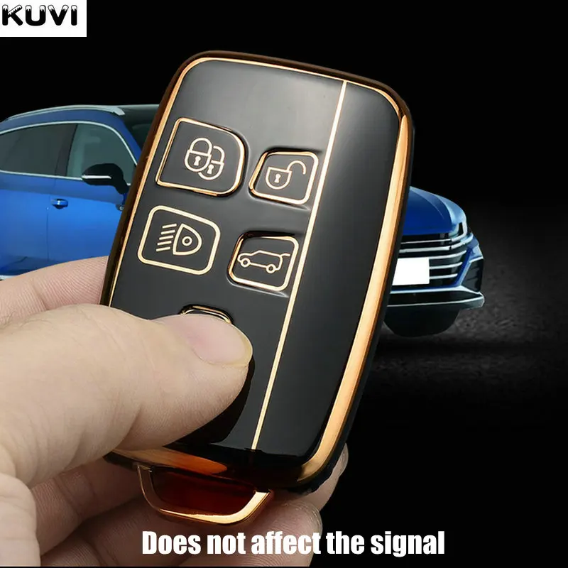 NEW TPU Car Remote Key Case Cover Holder Shell For Land Rover Range Sport Evoque Freelander Jaguar XF XJ XE XJL | Автомобили и