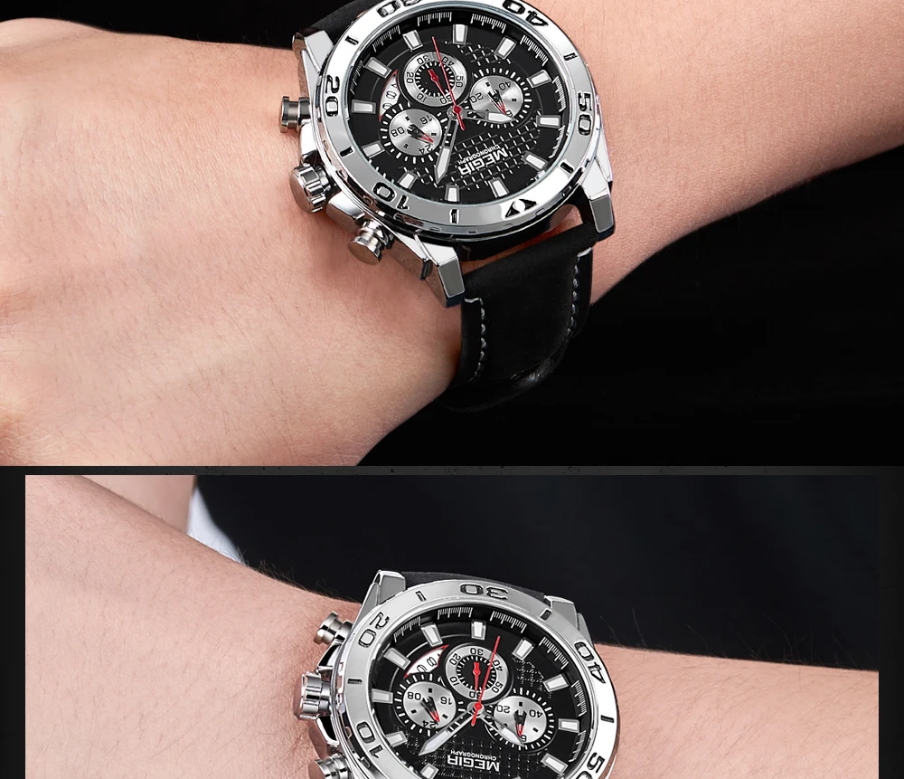 Relojes MEGIR часы мужские модные спортивные кварцевые мужские часы, наручные часы лучший бренд класса люкс водонепроницаемые часы Relogio Masculino