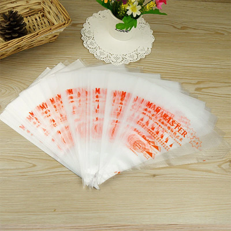 

100pcs/set Disposable Piping Bag Cake Cream Squeeze Cream Bag Dessert Decorators Pastry Tip Icing Tools Cake Squeezer Kitchen
