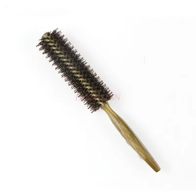 Hair Salon Hair Stylist Dedicated Wooden Comb Pig Bristle Comb Hair Curling Anti-static Roller Comb Hair Styling Comb Sale