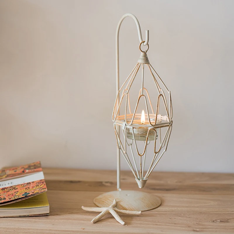 Птичье гнездо железный провод вязаный фонарь подсвечник для чайсветильник