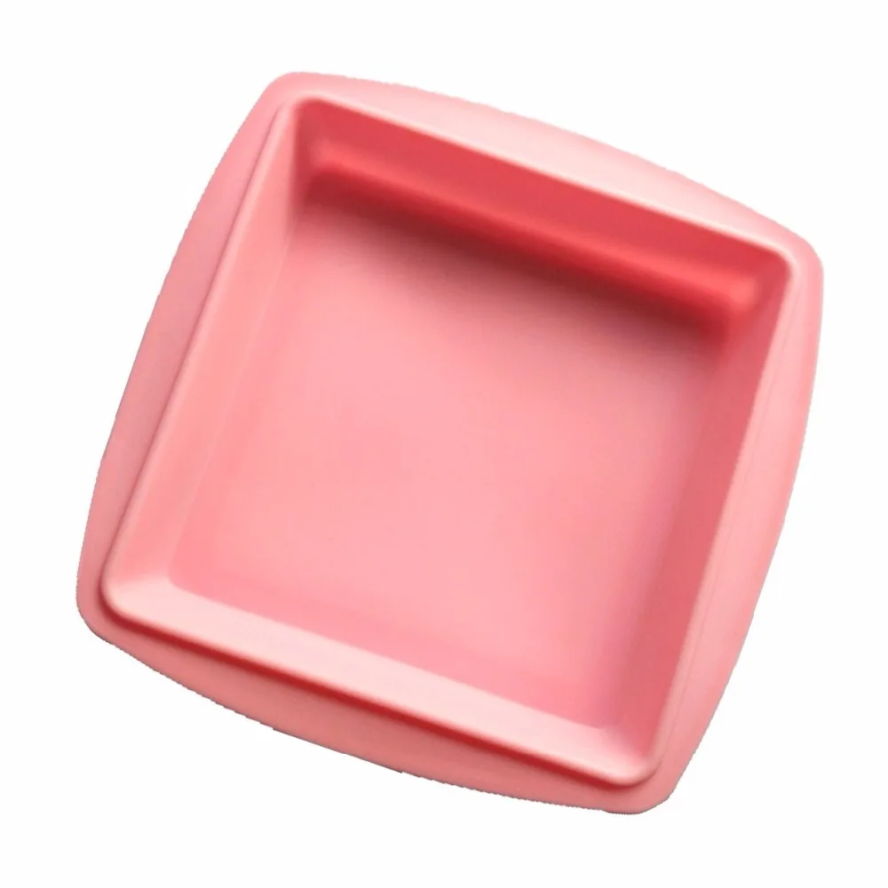 8 дюймов квадратная силиконовая форма для выпечки тортов хлеба булочек пиццы