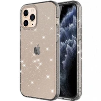 luxury glitter shiny crystal transparent phone case iphone 11 12 13 pro max 6 8 7 plus touch 5 touch 7 se tpu silicon back cover