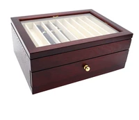 manchurian ash solid wood fountain pen cabinet storage box high quality box drawer type log multi layer 20 bits pen box