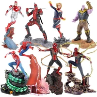 avengers iron man spider man thanos deadpool danvers pvc statue action figure toys