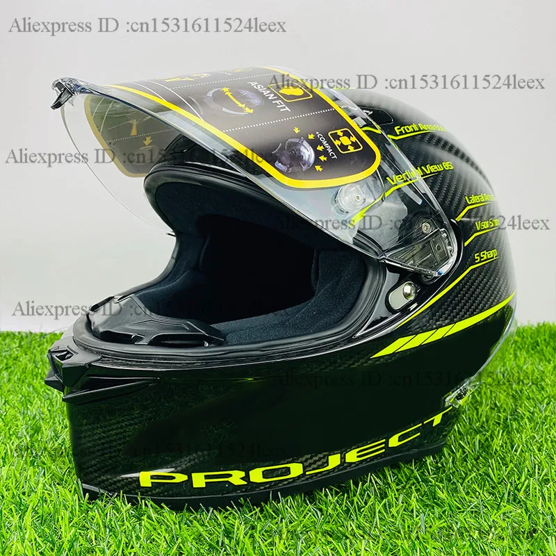 Full Face Motorcycle Helmet Pista GP R Project 3.0 Carbon Fiber Motocross Racing Motobike | Автомобили и мотоциклы