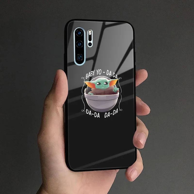 Baby yoda милый мягкий силиконовый стеклянный чехол для телефона, чехол для huawei Honor V mate P 9 10 20 30 Lite Pro Plus Nova 2 3 4 5 - Цвет: AE 3566