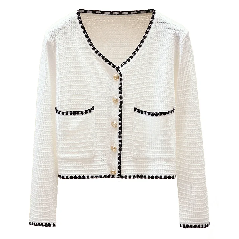 

Cardigan Sweater 2020 New Women's Sweater Fashion V-neck Cardigan Sweater Elegant Ladies Chic Tops Single-breasted Sweaters Coat