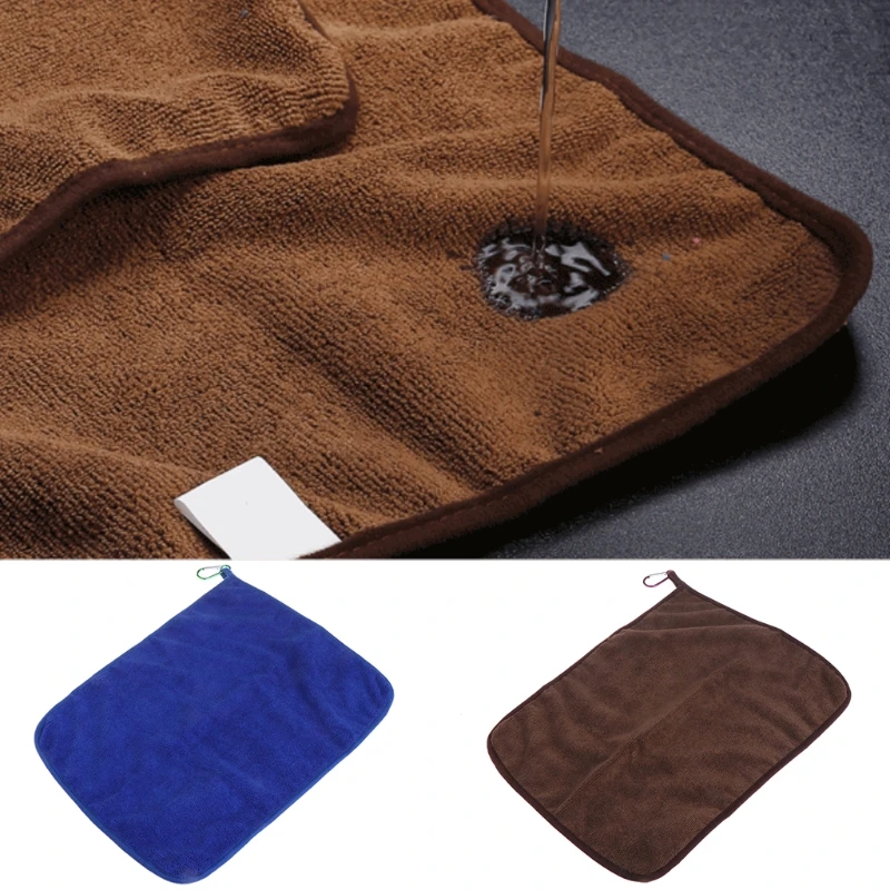 Мягкое рыболовное полотенце быстросохнущее с пряжками из микрофибры