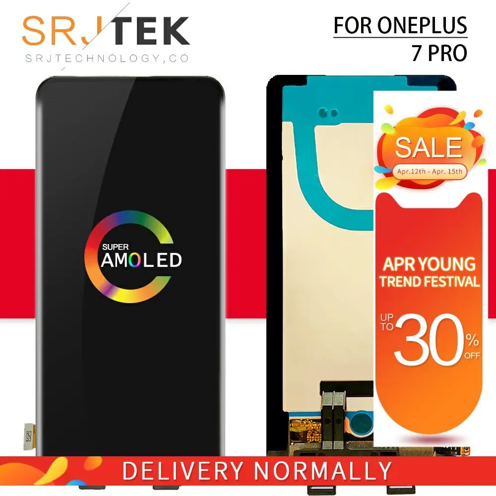 6 55 ''для OnePlus 7T ЖК дисплей сенсорный экран дигитайзер панель Стекло замена