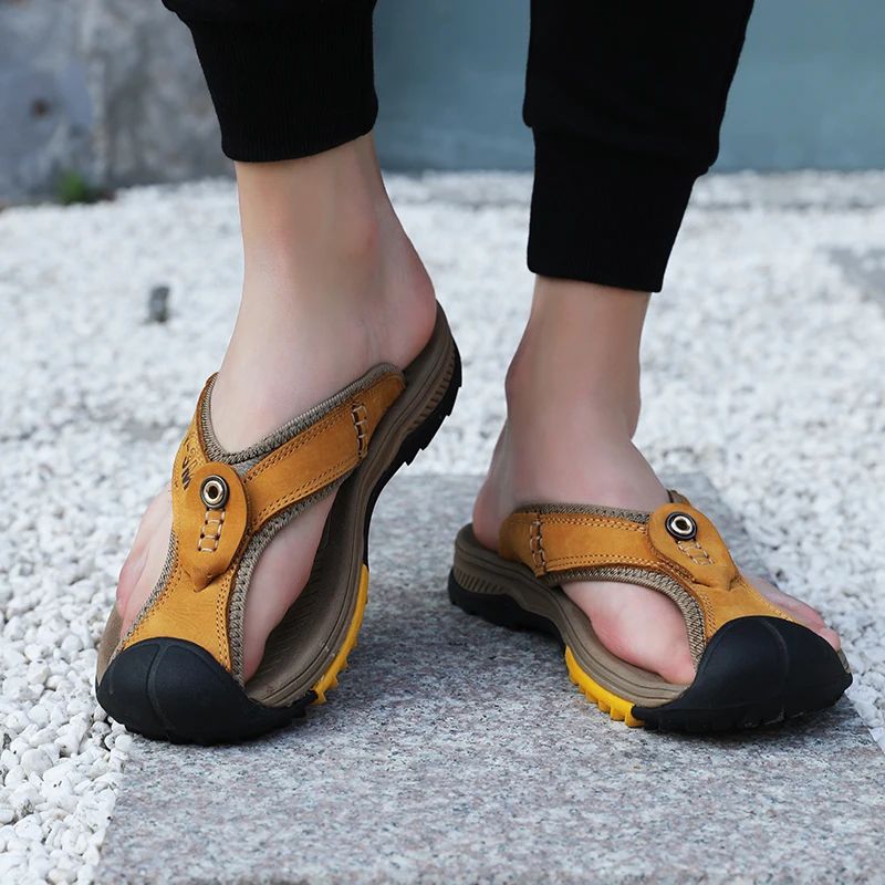 

Men's shoes sandals slippers flip flops breathable non-slip wear-resistant beach shoes outdoor wading river summer new style