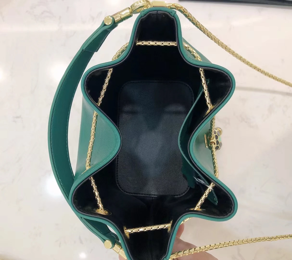 

Women's bag 2021 Female Shoulder luxury designer handbag Luxury imitation bags brands Snake head 2021 genuine leath