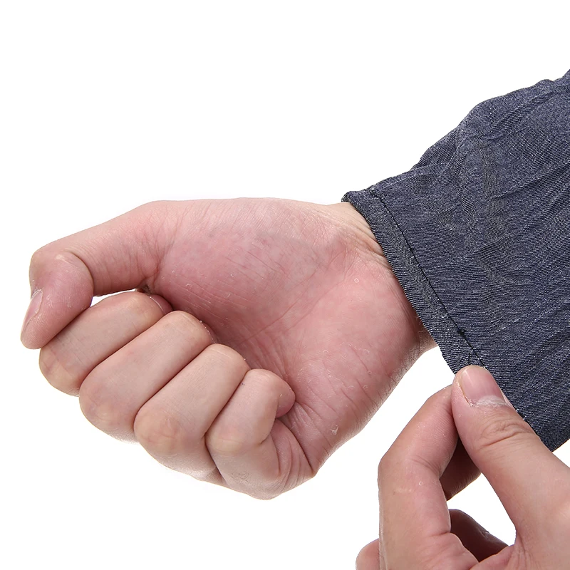 1Pair Cotton Denim Sleeves Weldering Working Protection Sleeves Dustproof Multipurpose Household Cleaing Soldering Oversleeves