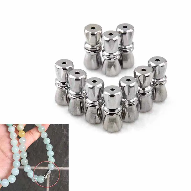 10Pcs/lot Dull Silver Screw Clasp Barrel Clasps For Bracelet Necklace Jewelry Making Findings Hole | Украшения и аксессуары