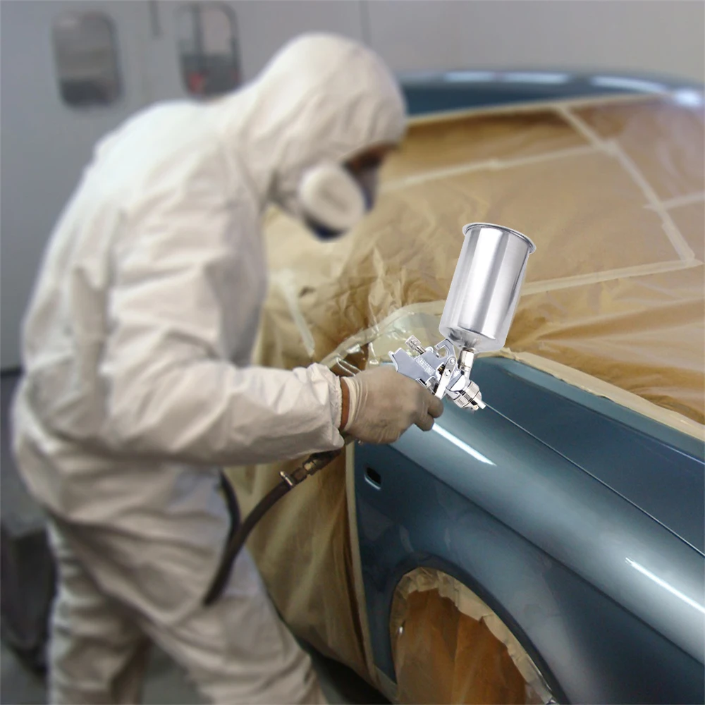 УГЛЕРОДНЫЙ 2 5 мм HVLP гравитационный подающий пистолет распылитель с регулятором