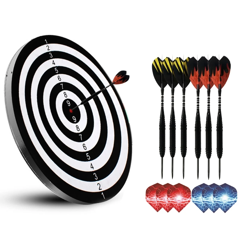 

12Pcs/Pack Steel Tip Darts 22 Grams, Premium Darts Set with Aluminum Shafts Standard Flights,Iron Barrel,Pet Flight