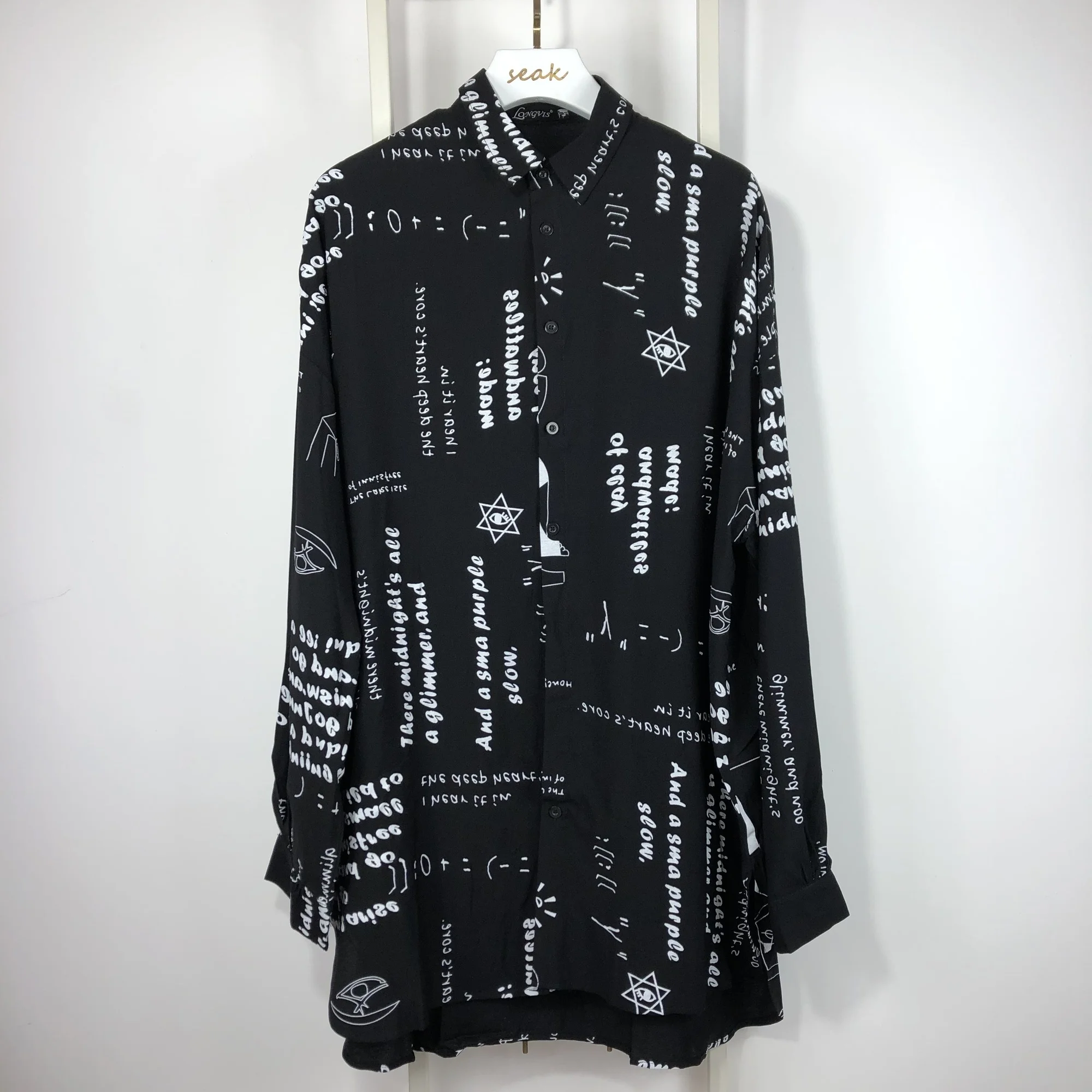 

Мужская длинная футболка в стиле хип-хоп, с принтом