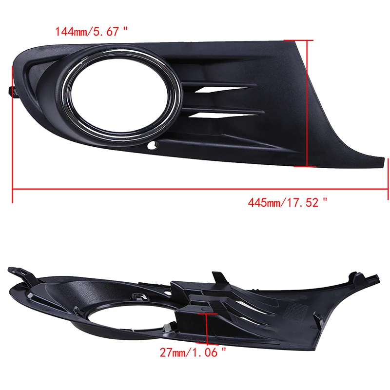 POSSBAY Car Front Bumper Lower Grille Fog Light Grills Cover Fit for 2008-2013 VW Golf MK6 Side Accessories | Автомобили и