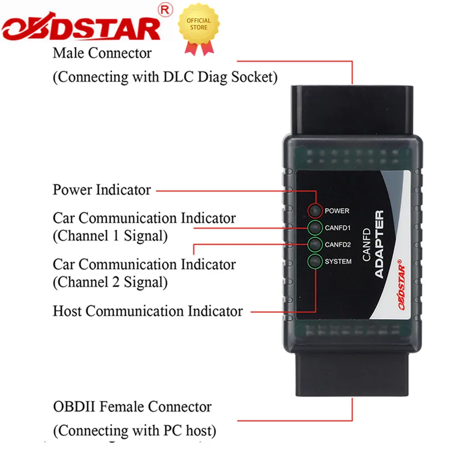 

Адаптер OBDSTAR CAN FD подходит для X300PRO4/ X300 DP PLUS