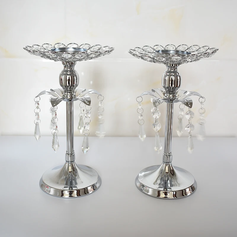 Подсвечник с серебряным кристаллом арахис свадебный подсвечник центральный для