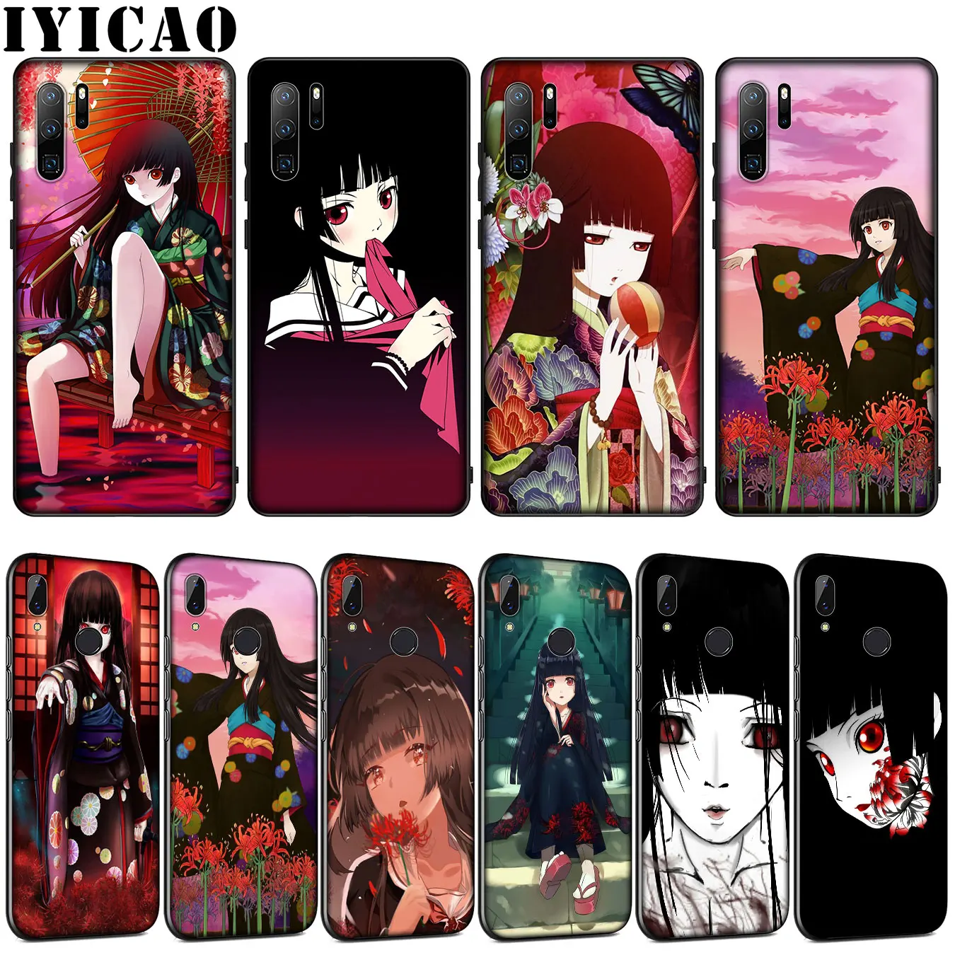 Мягкий силиконовый чехол IYICAO Jigoku Shojo для Huawei P30 P20 Pro P10 P9 Lite Mini 2017 2016 P Smart Z Plus 2019 |