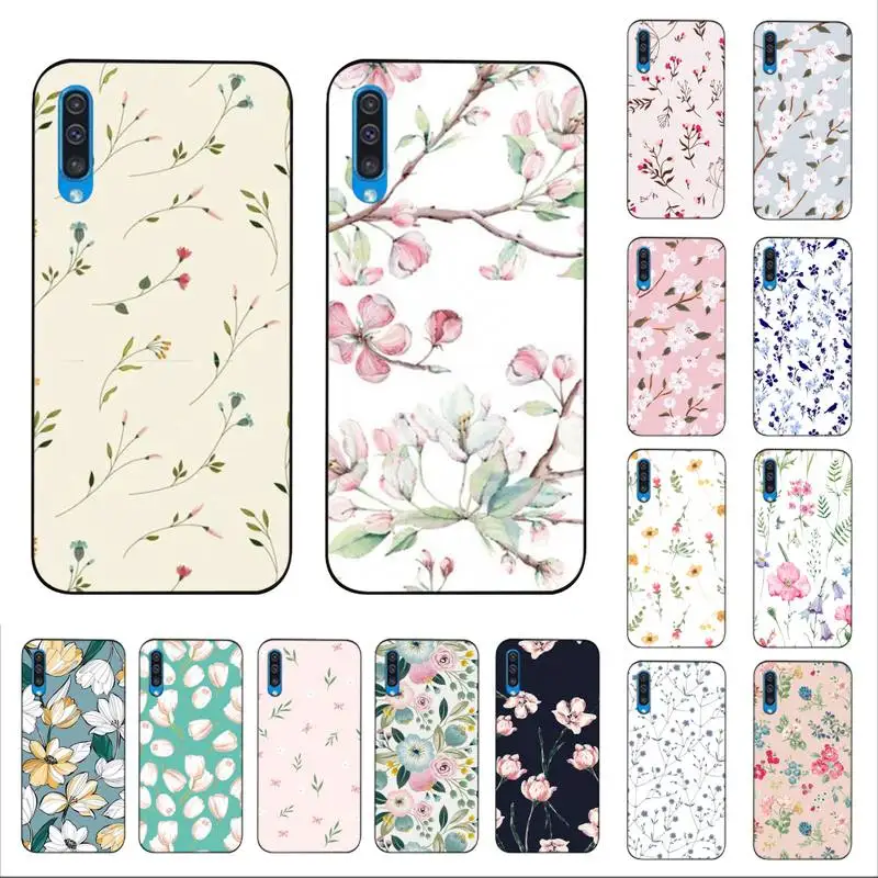 

MaiYaCa Real Dried Flowers Floral Phone Case For Samsung A 10s 31 40 30 70 71 51 20 30 s a7 A8 2018 Vivo Y9c