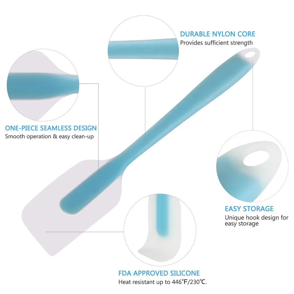 Силиконовые шпатели для торта торт более гладкое смешивание крема тесто скребок гибкий антипригарный резиновый Тернер щетка приготовления выпечки инструмент