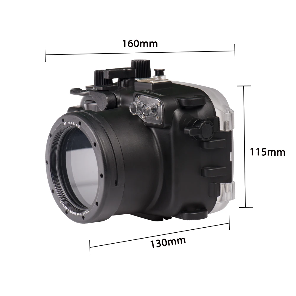 買取 防水カメラレンズケース,40m,130フィート,canon G7x Mark Ii WP-DC54,g7,G7X-2用