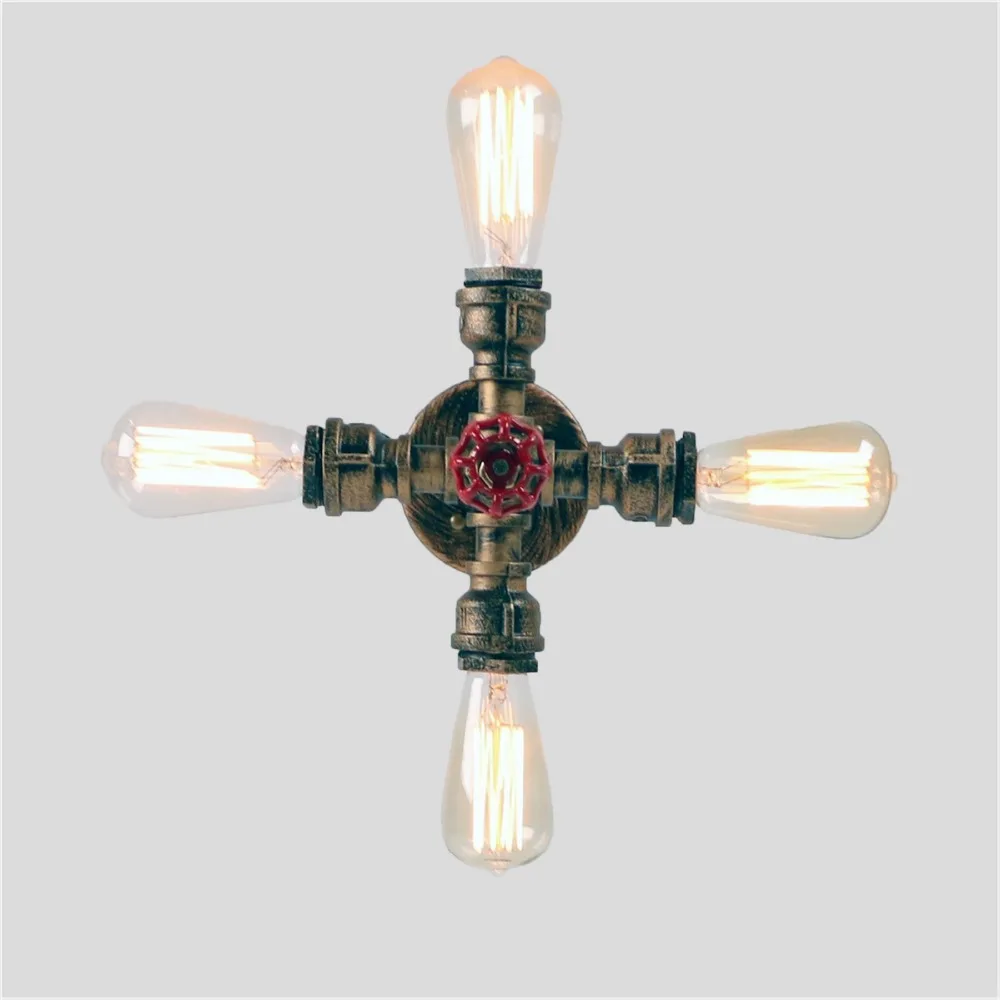 Loft Industrial Ceiling Lights American Country Retrowaterpipe Retro Lamps LED Edison Lamp Home Lighting | Освещение