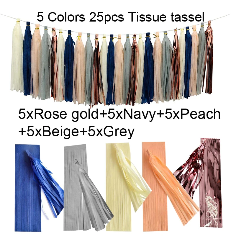 Бесплатная доставка новинка 25 разных цветов гирлянда из салфетки с кисточками