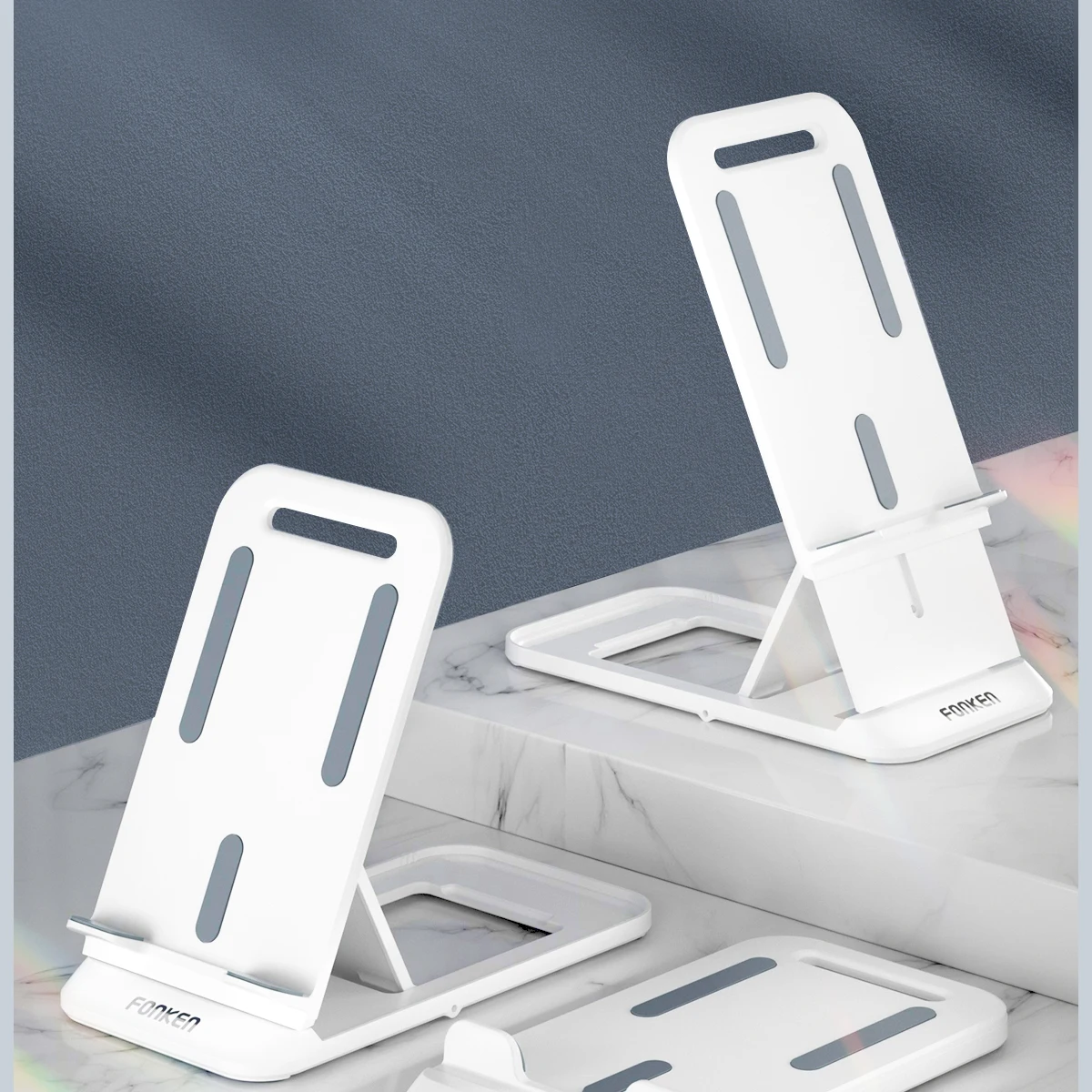 

ANKNDO Mobile Desktop Folding Stand For Phone Mini Portable Multi-Angle Desk Mobile Phone Holder Retractable Lazy Live Bracket