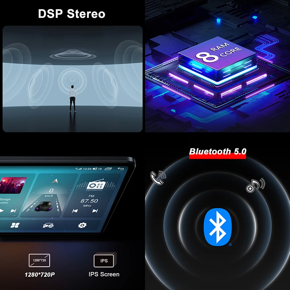 9inch 8-core 8+128G Video Player TEL DSP For Mazda 6 ATENZA 2007-2012 Navigation GPS Car Radio Multimedia Android 11 IPS BT RDS |