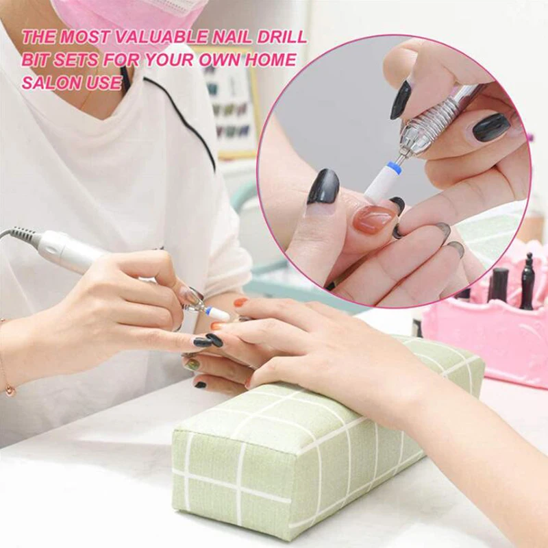 10 шт. набор керамических Сверл из вольфрамовой стали для дизайна ногтей