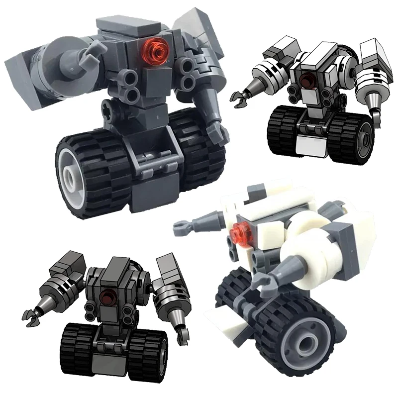 

Mini Robot Fighter Mech Building Blocks Military Wars Series Mechanical Soldier Squad MOC 3D Model Figures DIY Bricks Boys Toys