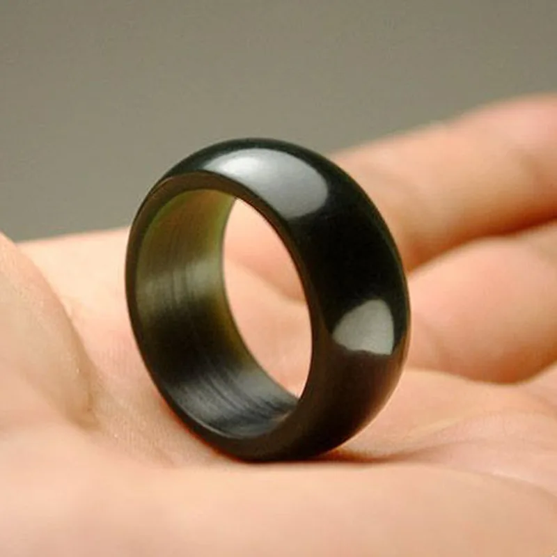 

Кольцо из натурального нефрита, 17-22 мм