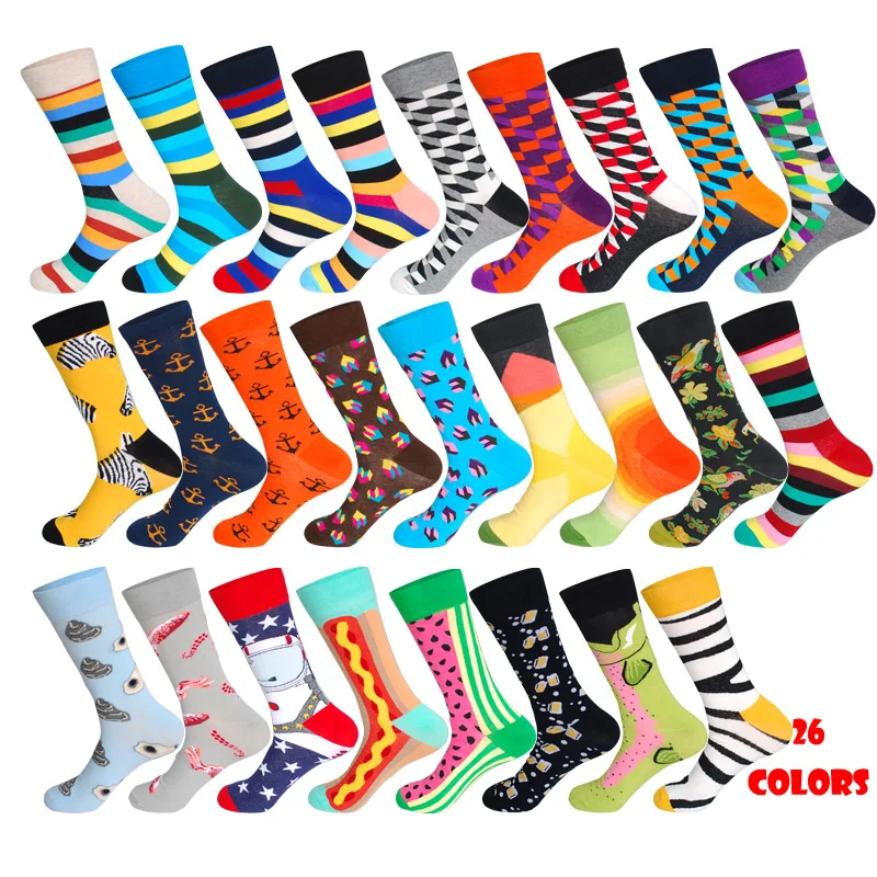 Носки мужские забавные чесаный хлопок повседневные короткие для хот догов