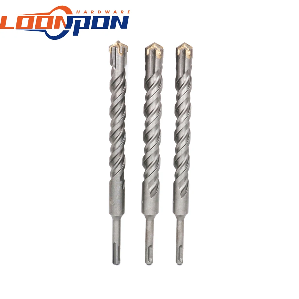 260 мм SDS Plus двухспиральные сверла с поперечным сечением закрученным круглым