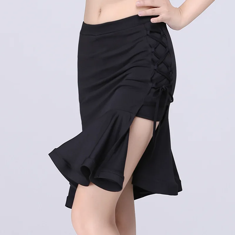 

Square Dance Dance Skirt Black Body Skirt Skirt Pull Rope Safety Pants Latin Dance Skirt
