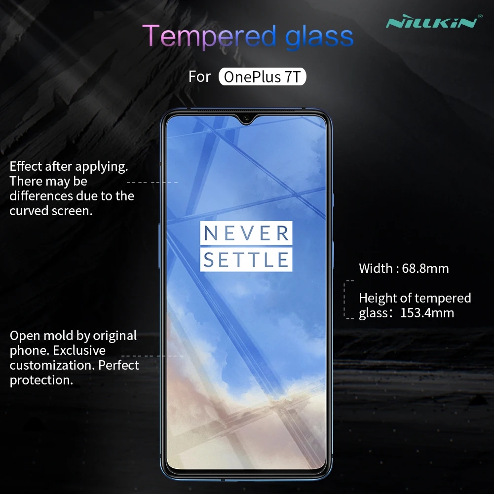 Nillkin 9H+ Pro Nano защита экрана из закаленного стекла для OnePlus 7T 0,33 мм 2.5D CP+ Pro Полное закаленное стекло