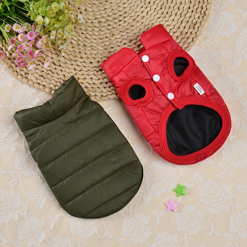 

Pet Dog Clothes For Small Dogs Winter Dog Jackets Puppy Cat Vest Chihuahua Clothing French Bulldog Coat Shih Tzu Yorkie Costume