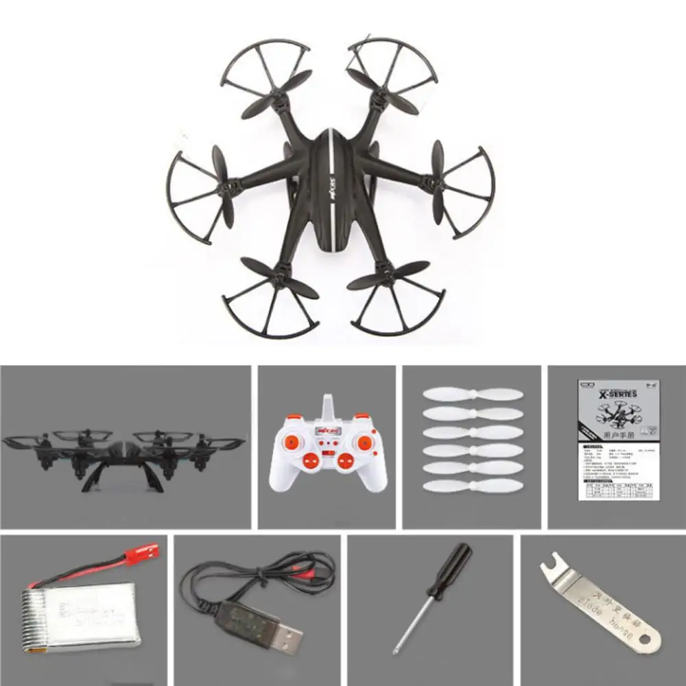 Черный квадрокоптер MJX X800 Drone с камерой FPV C4005, вертолет, игрушки и хобби для гиков, подарок. 3D Roll SYNC IMAGE радиоуправляемый. Для детей.