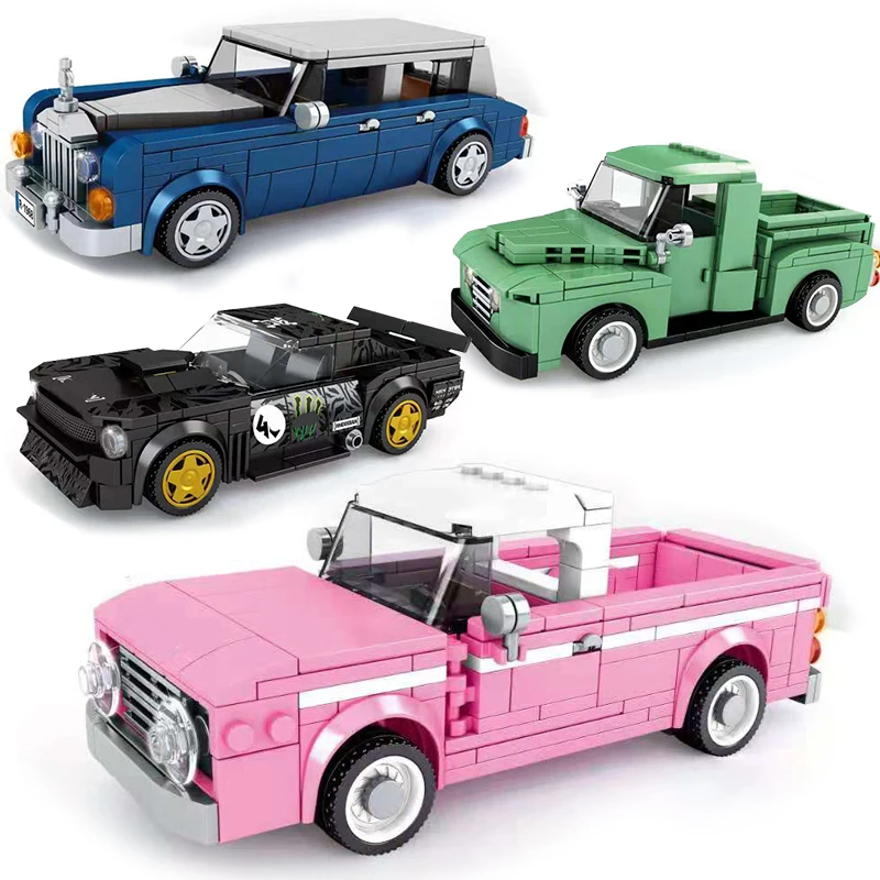 Скоростные чемпионы мышечный автомобиль собирать суперкар F1 кирпичи