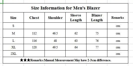 European Autumn Men Blazer Black Oversized Blazer Masculino Casual Men Blazer hombre