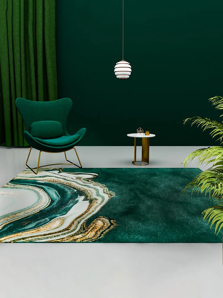 Домашний ковер для гостиной зеленые ковры скандинавские спальни мраморный