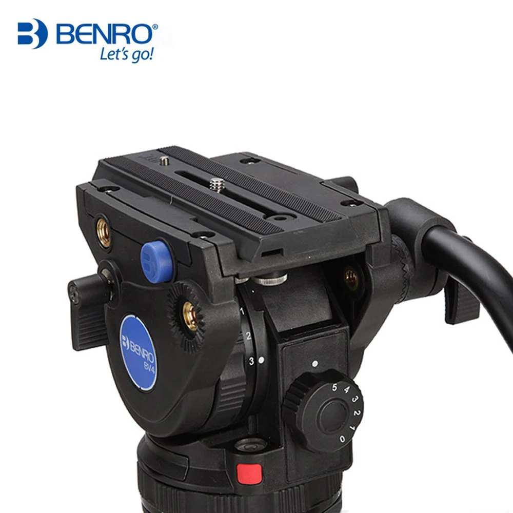 BENRO BV4H гидравлическая жидкая алюминиевая видеоголовка QR13 БЫСТРОРАЗЪЕМНАЯ